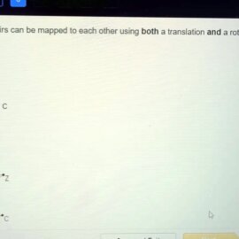 Which Of These Triangle Pairs Can Be Mapped To Each Other Using A Single Translation?