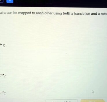 Which Of These Triangle Pairs Can Be Mapped To Each Other Using A Single Translation?