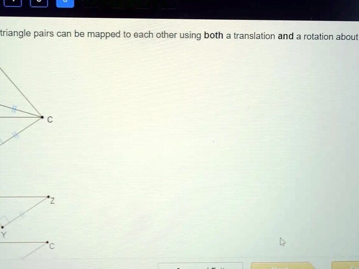 Which Of These Triangle Pairs Can Be Mapped To Each Other Using A Single Translation?