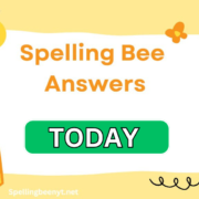 Spelling Bee Answers