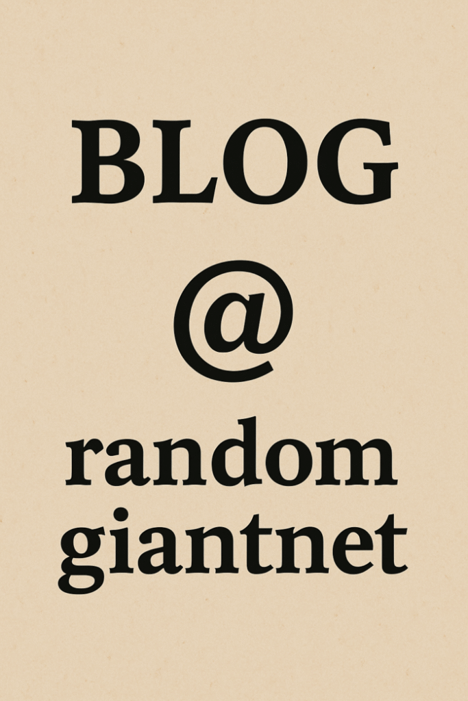 Blog @ Randomgiantnet