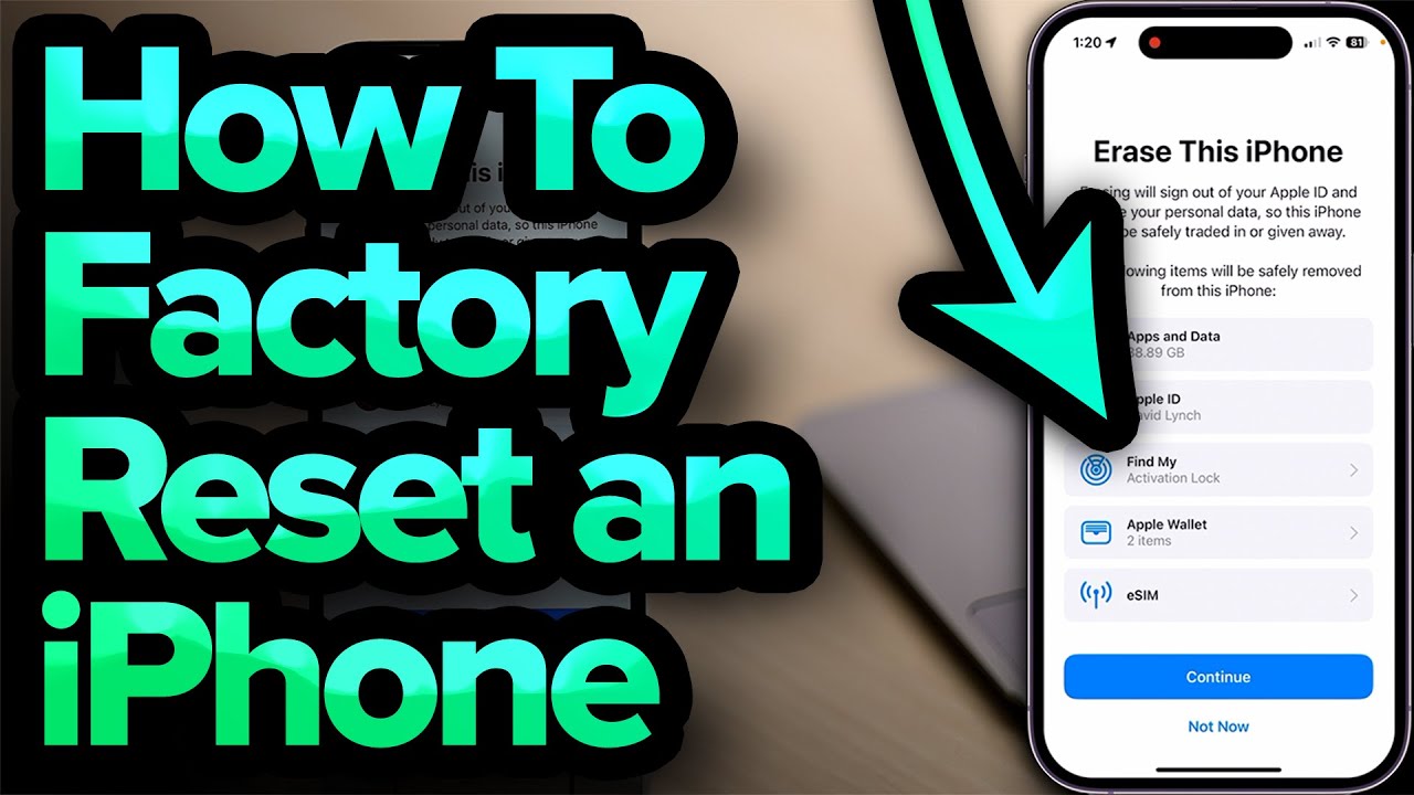 How To Factory Reset Iphone
