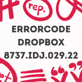 Errorcode Dropbox 8737.idj.029.22