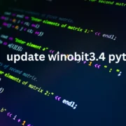 Update Winobit3.4 Python